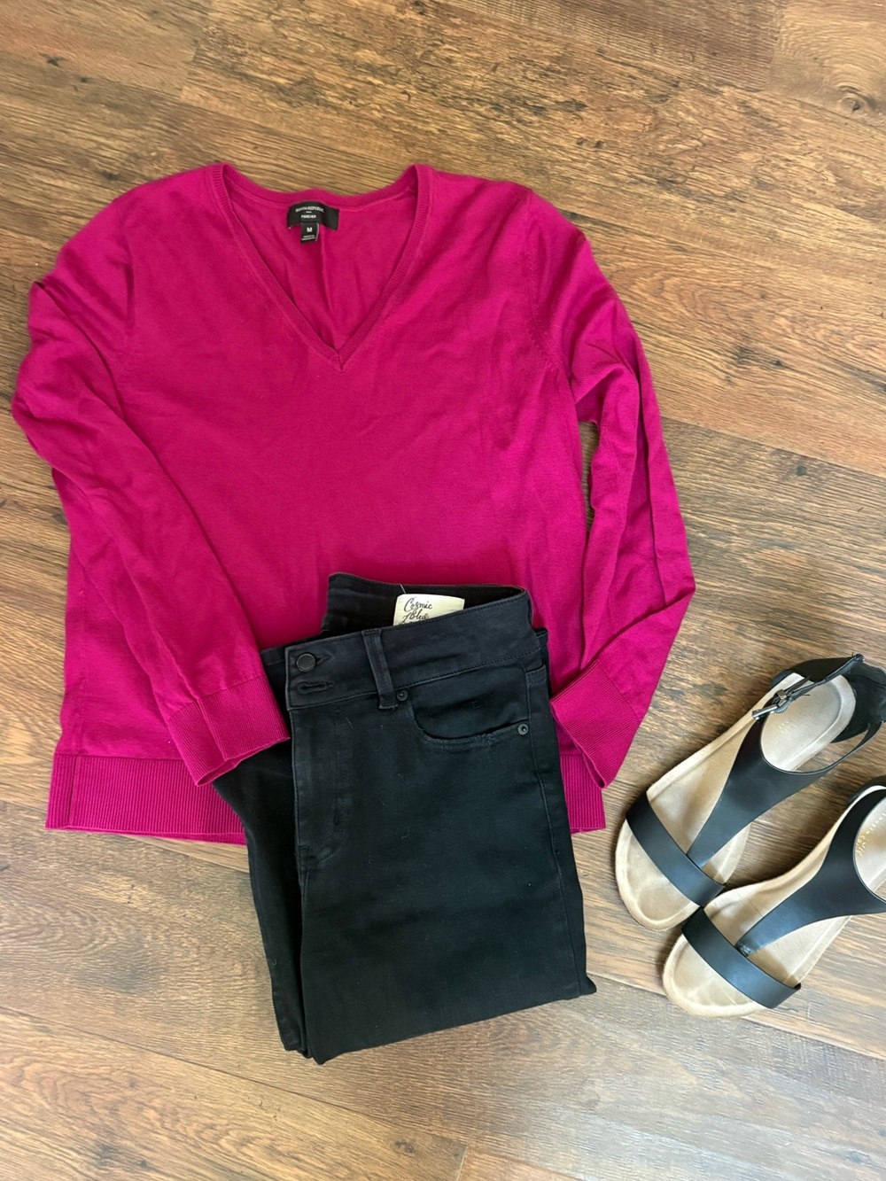 Cosmic Blue Love - Black Flair Jeans